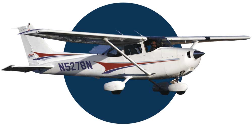 Учебный полет на самолете Cessna-172